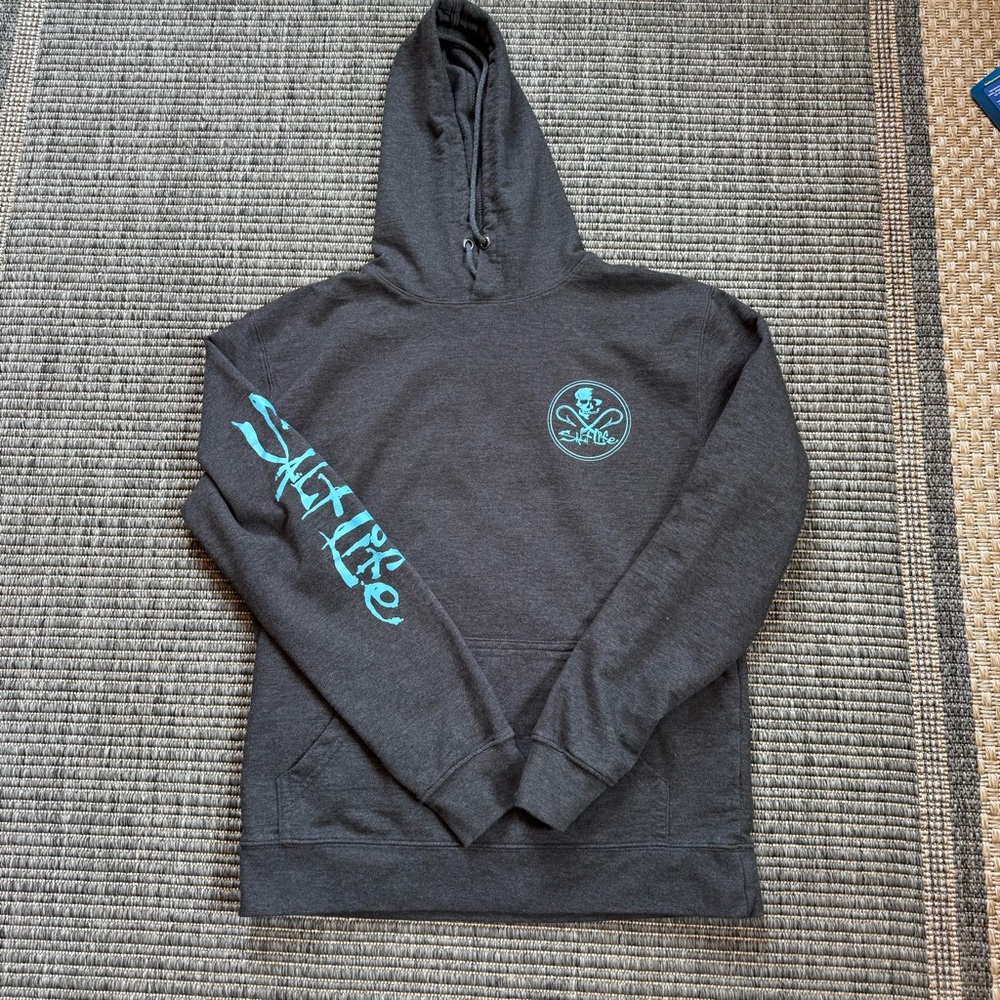 Salt Life Men's Gray Hoodie